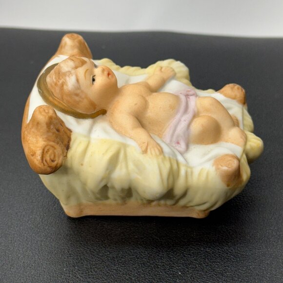 Homco Baby Jesus Replacement Figurine Piece Nativity #5216 Christmas - Picture 5 of 8
